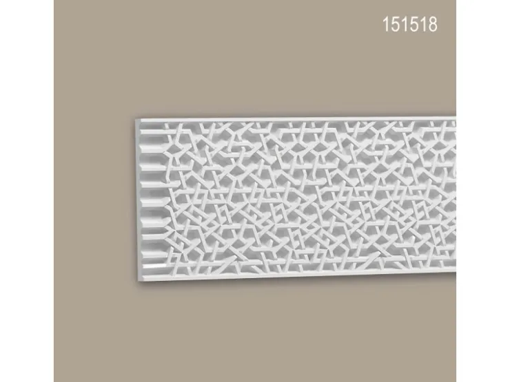 PROFHOME 151518-Box 3D Wandpaneele 1 Karton Set mit 2 Paneelen 4,08 m Weiß* Deckenplatten