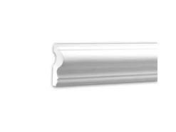 PROFHOME 151302F Flexible Wand- und Friesleiste Stuckleiste Zierleiste 2 m 200 cm x 2,5 cm x 6 cm Weiß* Zierprofile