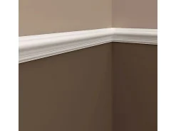 PROFHOME 151302F Flexible Wand- und Friesleiste Stuckleiste Zierleiste 2 m 200 cm x 2,5 cm x 6 cm Weiß* Zierprofile