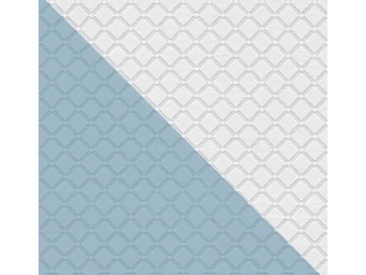 PROFHOME 528117-GU Grafik Tapete Rauten Muster Matt Weiß 0,53 m x 10,05 m 5,33 m2 Weiß* Überstreichbare Tapeten