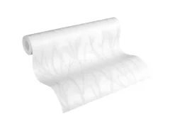 PROFHOME 321015-GU Natur Tapete Grafisch Matt Weiß 0,53 m x 10,05 m 5,33 m2 Weiß* Überstreichbare Tapeten