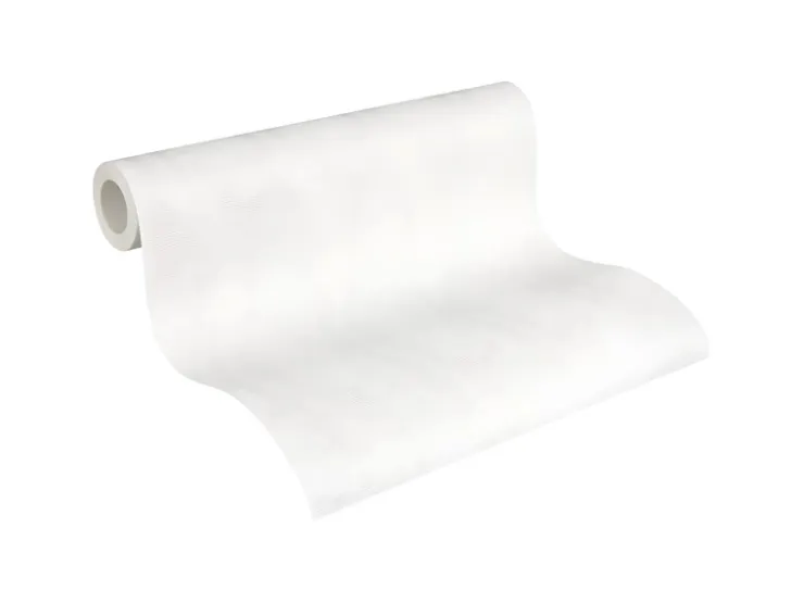 PROFHOME 260512-GU Streifen Tapete Geschwungene Linien Matt Weiß 0,53 m x 10,05 m 5,33 m2 Weiß* Überstreichbare Tapeten