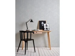 PROFHOME 262110-GU Struktur Tapete Geometrisch Matt Weiß 1,06 m x 25,00 m 26,50 m2 Weiß* Überstreichbare Tapeten