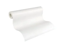 PROFHOME 248510-GU Struktur Tapete Streifen Matt Weiß 0,53 m x 10,05 m 5,33 m2 Weiß* Überstreichbare Tapeten