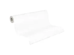 PROFHOME 307271-GU Struktur Tapete Uni Matt Weiß 0,53 m x 10,05 m 5,33 m2 Weiß* Überstreichbare Tapeten