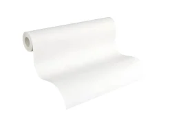 PROFHOME 260413-GU Struktur Tapete Uni Matt Weiß 0,53 m x 10,05 m 5,33 m2 Weiß