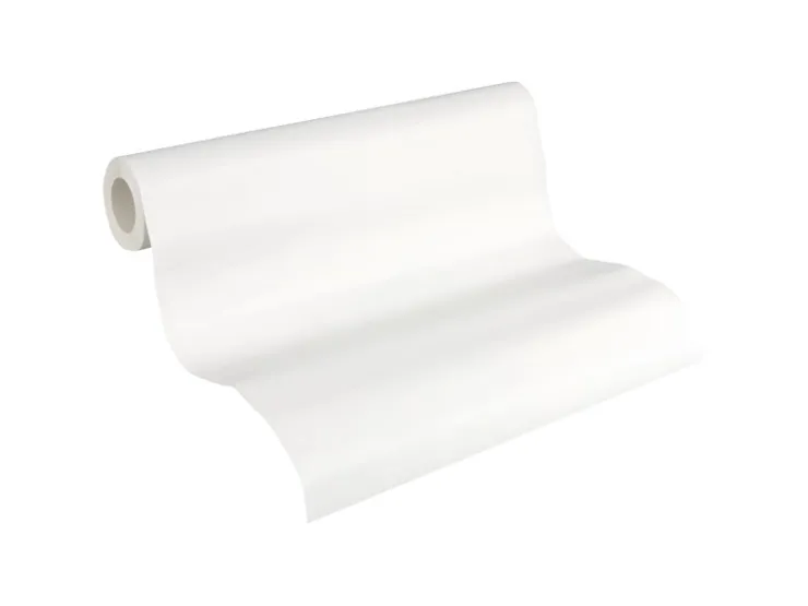 PROFHOME 935271-GU Struktur Tapete Textiloptik Matt Weiß 0,53 m x 10,05 m 5,33 m2 Weiß* Überstreichbare Tapeten