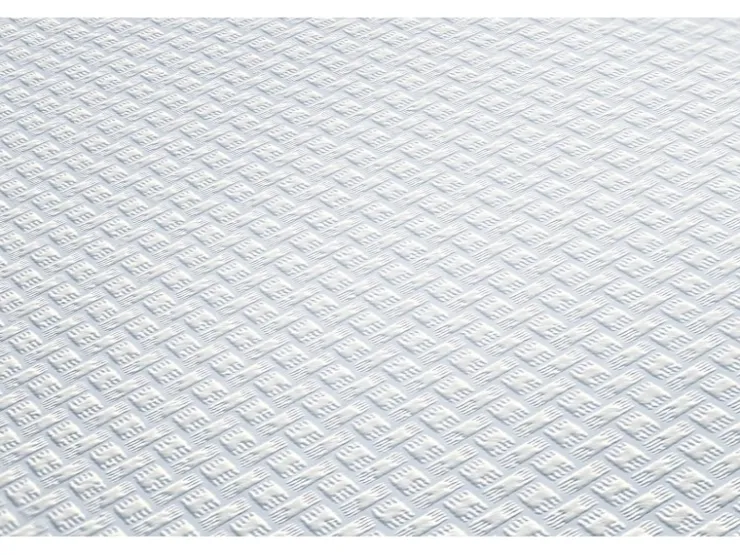 PROFHOME 935271-GU Struktur Tapete Textiloptik Matt Weiß 0,53 m x 10,05 m 5,33 m2 Weiß* Überstreichbare Tapeten