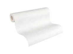 PROFHOME 167613-GU Struktur Tapete Abstrakt Matt Weiß 0,53 m x 10,05 m 5,33 m2 Weiß