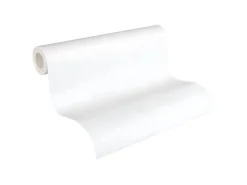 PROFHOME 963413-GU Struktur Tapete Gestreiftes Muster Matt Weiß 0,53 m x 10,05 m 5,33 m2 Weiß