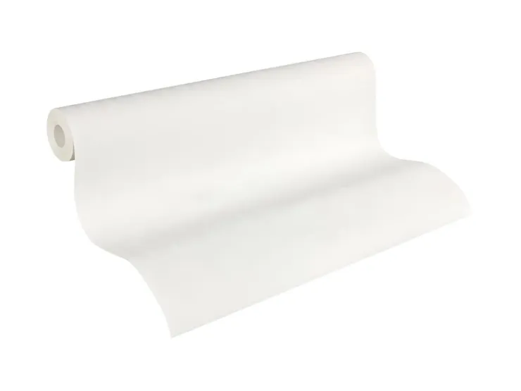 PROFHOME 953414-GU Textiloptik Tapete Struktur Matt Weiß 7,035 m2 0,70 m x 10,05 m 7,035 m2 Weiß* Überstreichbare Tapeten