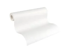 PROFHOME 574619-GU Textiloptik Tapete Struktur Matt Weiß 0,53 m x 10,05 m 5,33 m2 Weiß* Überstreichbare Tapeten