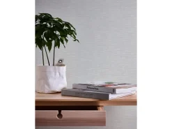 PROFHOME 574619-GU Textiloptik Tapete Struktur Matt Weiß 0,53 m x 10,05 m 5,33 m2 Weiß* Überstreichbare Tapeten