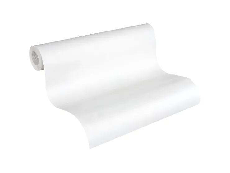 PROFHOME 956791-GU Textiloptik Tapete Struktur Matt Weiß 0,53 m x 10,05 m 5,33 m2 Weiß