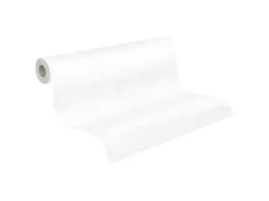 PROFHOME 953461-GU Textiloptik Tapete Struktur Matt Weiß 1,06 m x 25,00 m 26,50 m2 Weiß