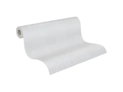 PROFHOME 251312-GU Textiloptik Tapete Struktur Matt Weiß 1,06 m x 25,00 m 26,50 m2 Weiß* Überstreichbare Tapeten