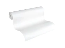 PROFHOME 141217-GU Textiloptik Tapete Struktur Matt Weiß 0,53 m x 10,05 m 5,33 m2 Weiß* Überstreichbare Tapeten