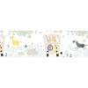 PROFHOME 403756-GU Tiermotiv Tapete Kindertapete Matt Weiß Gelb Creme 0,75 m2 0,15 m x 5,00 m 0,75 m2 Weiß