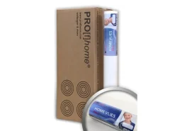 PROFHOME HomeVlies glatte überstreichbare Vliestapete Glattvlies Renoviervlies 1 Karton mit 4 Rollen 21 m2 Weiß