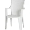 Progarden Stapelsessel Eden Weiß 62 cm x 60 cm x 89 cm* Stühle