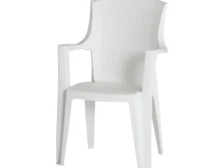 Progarden Stapelsessel Eden Weiß 62 cm x 60 cm x 89 cm* Stühle