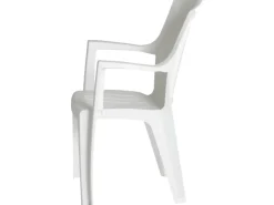 Progarden Stapelsessel Eden Weiß 62 cm x 60 cm x 89 cm* Stühle