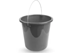 ProHome Eimer Inkl. Metallbügel Anthrazit 10 Liter 1er Pack* Reinigung