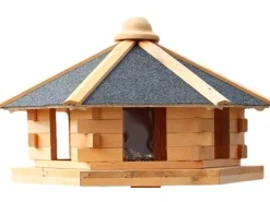 Promadino Vogelhaus Fehmarn aus Kiefernholz Ø 59 cm Höhe 38 cm ohne Fuß* Vogelbedarf