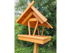 Promadino Vogelhaus Rhön mit Fußkreuzständer 38 cm x 141 cm x 36 cm