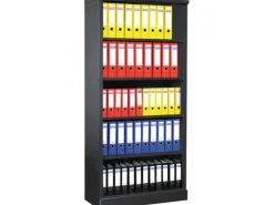 PROREGAL Aktenregal Butterlfy 5 Ordernhöhen HxBxT 195 x 92 x 42 cm Anthrazit