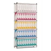 PROREGAL Aktenregal HxBxT 200 x 100 x 34 cm 6 Ebenen Spanplatten-Fachboden Fachlast 60 kg Bis Zu 66 Archivordnern mit Hebel Lichtblau-Lichtgrau