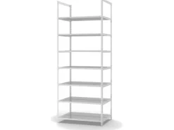 PROREGAL Aktenregal Schraubsystem Grundregal HxBxT 255 x 100 x 60 cm 7 Ebenen Fachlast 90 kg Ohne Deckboden Beidseitig Nutzbar* Büroregale