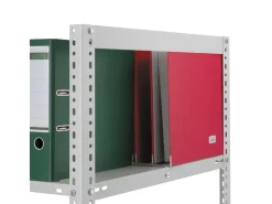 PROREGAL Aktenregal Schraubsystem Grundregal HxBxT 185 x 100 x 60 cm 5 Ebenen Fachlast 90 kg Ohne Deckboden Beidseitig Nutzbar