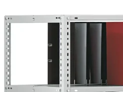 PROREGAL Aktenregal Schraubsystem Grundregal HxBxT 80 x 75 x 60 cm 3 Ebenen Fachlast 90 kg Mit Deckboden Beidseitig Nutzbar
