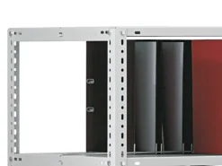 PROREGAL Aktenregal Schraubsystem Grundregal HxBxT 220 x 75 x 60 cm 7 Ebenen Fachlast 90 kg Mit Deckboden Beidseitig Nutzbar