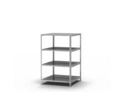 PROREGAL Aktenregal Schraubsystem Grundregal HxBxT 115 x 75 x 60 cm 4 Ebenen Fachlast 90 kg Mit Deckboden Beidseitig Nutzbar* Büroregale