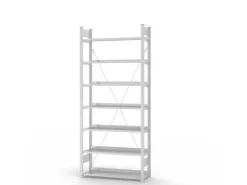 PROREGAL Aktenregal Stecksystem T-Profil Grundregal HxBxT 235 x 100 x 30 cm 7 Ebenen Fachlast 60 kg Einseitig Nutzbar