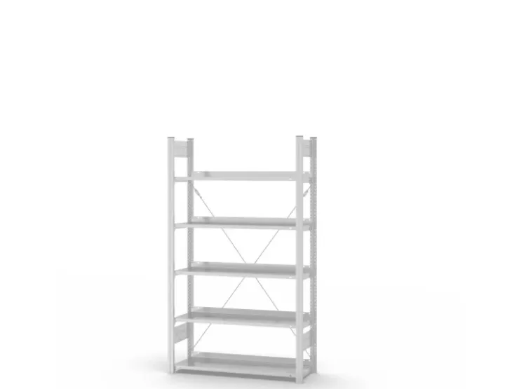 PROREGAL Aktenregal Stecksystem T-Profil Grundregal HxBxT 175 x 100 x 30 cm 5 Ebenen Fachlast 60 kg Einseitig Nutzbar* Büroregale