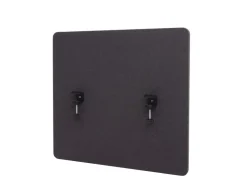 PROREGAL Akustik-Tischtrennwand HxBxT 60x65x2 cm Doppelwandig Stoff Büro-Sichtschutz Schreibtisch Pinnwand* Pinnwände