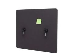 PROREGAL Akustik-Tischtrennwand HxBxT 60x65x2 cm Doppelwandig Stoff Büro-Sichtschutz Schreibtisch Pinnwand* Pinnwände