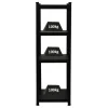 PROREGAL All Black Series Schwerlastregal Ragnar für Gesamtlast 500 kg HxBxT 150 x 45 x 45 cm Matt Schwarz Kellerregal Steckregal Garagenregal* Schwerlastregal
