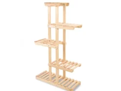 PROREGAL Blümenstande FLORACK HxBxT 117x68x25cm 6 Ablagen Kieferholz Natur* Holzregale