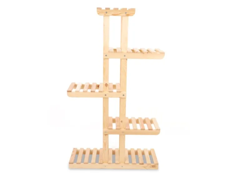PROREGAL Blümenstande FLORACK HxBxT 117x68x25cm 6 Ablagen Kieferholz Natur* Holzregale