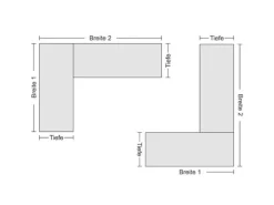 PROREGAL Eckregal Stecksystem T-Profil HxBxT 200 x 130 x 40 cm 5 Ebenen Traglast 124 kg
