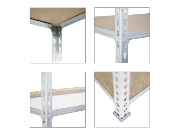 PROREGAL Eckregal Muli HxBxT 180 x 90 x 40 cm 5 Fachböden Fachlast 200 kg Verzinkt* Eckregale