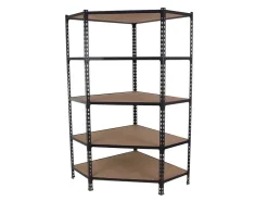 PROREGAL Eckregal Muli HxBxT 180 x 90 x 30 cm 5 Fachböden Fachlast 200 kg Anthrazit* Eckregale