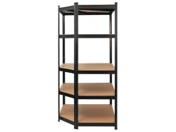 PROREGAL Eckregal Ragnar für Gesamtlast 875 kg HxBxT 180 x 90 x 60 cm Kellerregal Steckregal Garagenregal Lagerregal* Metallregale