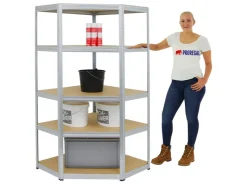 PROREGAL Eckregal Slim Elephant HxBxT 180 x 90 x 45 cm Fachlast 250 kg