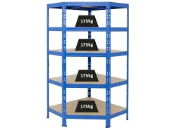 PROREGAL Eckregal Tiger HxBxT 180 x 90 x 45 cm Fachlast 175 kg