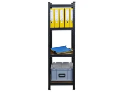 PROREGAL 2er Vintage Series Schwerlastregal Ragnar Set HxBxT 150x45x45cm Fachlast 100kg Vintagebraun-Schwarz* Weitere Regale